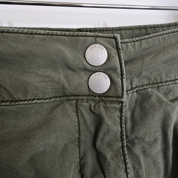 Garage Women’s Army Military Green Skirt Petite Small - Picture 2 of 6
